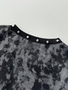 IslaSuriya Camiseta de tirantes de mujer de verano casual grunge con estampado gris oscuro para conciertos - Gris - Ver 6