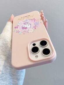 HELLO KITTY AND FRIENDS | SHEIN Hello Kitty 全角色與反派彩色貼紙拼貼印花 粉色邊框皮革紋理手機殼 防震防摔 全包覆保護殼 適用 iPhone 17 Pro Max 16 15 14 13 12 Pro Max Plus Y2K 復古美學 可愛少女風 Ins 高顏值手機殼 - 彩色 - 查看 6