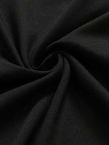 ROMWE MEN Prep Men's Tight-Fitting Contrast Stitching T-Shirt - Black - View 6