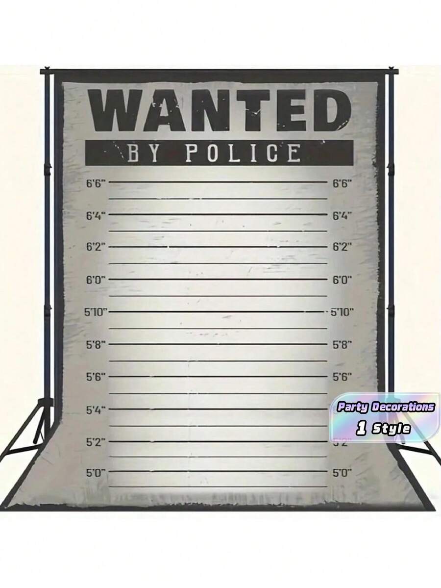 Suspect Lineup Background, Suspect Height Chart, Mysterious Themed Party Decoration Background, Portrait Photography Background, - Section A - View 1