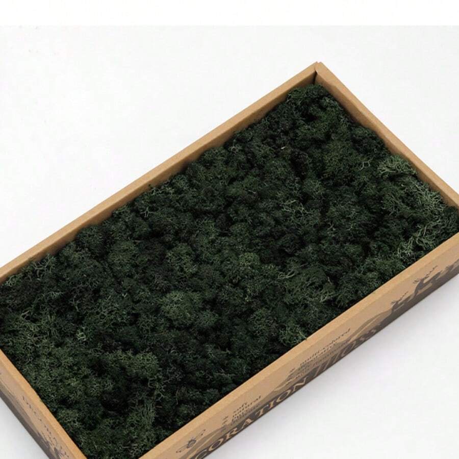 0.71oz Artificial Fake Moss, DIY Simulation Moss Grass Micro Landscape Layout, Green Plant Lawn Potted Plant Window Decoration Landscape Design - Dark Green - View 1
