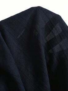 SHEIN 大童男孩純色小圓領短袖鈕扣襯衫與鬆緊腰短褲兩件套，適合通勤、上學、日常休閒、外出、運動，春夏季穿著 - 彩色 - 查看 5
