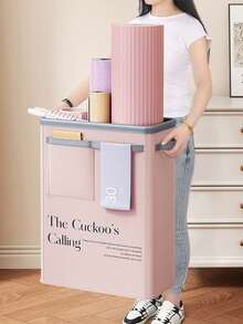 1 Pc Yoga Mat Storage Basket, Fitness Equipment Storage Basket, Stitched Foam Roller Storage Rack For Home Use, Detachable, Convenient & Lightweight - Two Colors - View 4