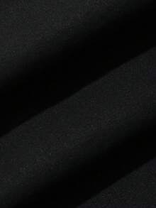 DAZY 女款素色休閒百搭日常穿著長褲 - 黑色 - 查看 3