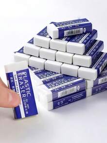 6/12/24 Packs Pencil Erasers, Rectangular White Erasers For School Office, Art Erasers For Drawing, Christmas Gifts Back To School - multicolor - View 5