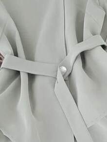 GlowEve Conjunto de top de tirantes y pantalones de unicolor con cinturón, estilo casual de verano - Verde - Ver 5
