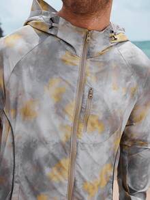 DAZY Summer Multi-Color All-Over Floral Print Hooded Outdoor Men's Jacket - Multicolor - View 7