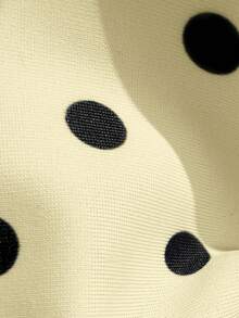 Swim Vcay Atasan Baju Renang Motif Polkadot untuk Liburan di Pantai - Kuning muda - View 4