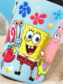 SpongeBob SquarePants | SHEIN 360 ml / 12 oz 防漏不鏽鋼便攜隨行杯 - 藍色 - 查看 7