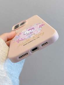 HELLO KITTY AND FRIENDS | SHEIN Hello Kitty 全角色與反派彩色貼紙拼貼印花 粉色邊框皮革紋理手機殼 防震防摔 全包覆保護殼 適用 iPhone 17 Pro Max 16 15 14 13 12 Pro Max Plus Y2K 復古美學 可愛少女風 Ins 高顏值手機殼 - 彩色 - 查看 7