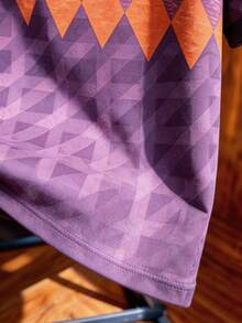 Gritte Field Men's Geometric Print Short Sleeve Soccer Jersey - Multicolor - View 4