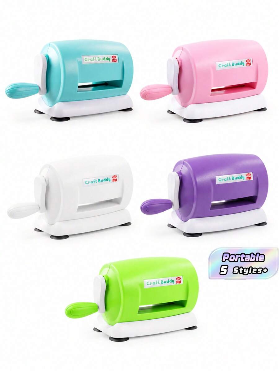 Small Portable Manual Paper Art Embosser With Carbon Steel Mold, Paired With AB Transparent Pads For Card Making, Scrapbooking And DIY Craft Accessories - Multicolor - View 1