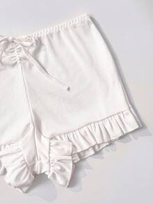 PetitDoll 2pcs White Minimalist Comfortable Elegant Women's Lingerie Set - White - View 4