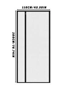 1件裝磁吸式紗門－防蟲網簾，簡易安裝，夏季居家防蚊保護 - 黑邊開門簾 - 查看 27