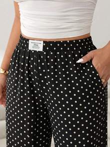 Solflare Pantalones de pierna recta casuales multicolores semitransparentes de talla grande para mujer - Multicolor - View 7