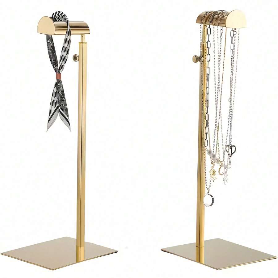 Adjustable Stainless Steel Handbag Display Stand, Floor-Standing Bag Holder For Handbags, Retail Store Bag Display Rack - multicolor - View 1