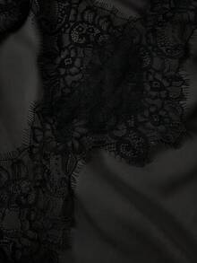 GlowEve 女款收腰蕾絲不對稱拼接背心與長褲兩件套，優雅春夏季度假風 - 彩色 - 查看 6