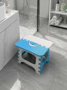 1pc Thick Plastic Foldable Stool, Adult Portable Fishing Chair, Suitable For Outdoor Travel - Multicolor - View 7
