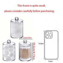 Dispenser Holder, 10oz Transparent Plastic Jar Set For Bathroom Storage & Organizing, Vanity Makeup Organizer Box Home Bathroom Decor Bathroom Organizer Fall Decor Makeup Organizer Back To School - 3pcs transparent - View 16