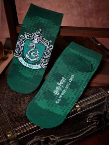HARRY POTTER X SHEIN 4 Pasang Kaos Kaki Motif Garis-Garis Rumah, untuk Kembali ke Sekolah - pencampuran warna - View 9
