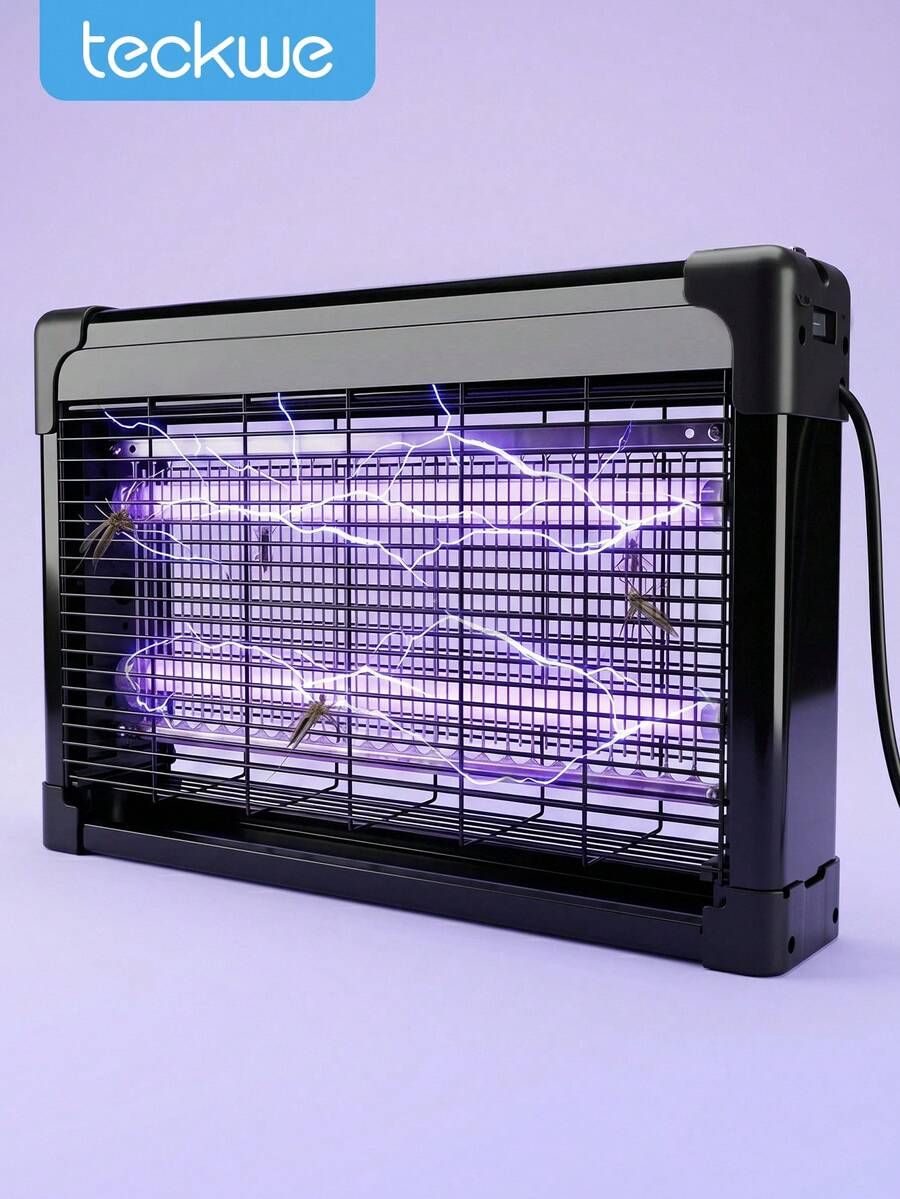 Teckwe Electric Bug Zapper Indoor, UV Light Fly Insect Killer Mosquito Trap, High Voltage Pest Control Lamp For Home Kitchen Bedroom - US A Type Plug(110-127V) - View 1