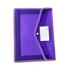 Expandable Plastic File Folder With Snap-Closure Transparent Envelope Pocket, No Dividers, Large Capacity, Multi-Color Options, Suitable For A4/Letter Size (Random Color) - Multicolor - View 19