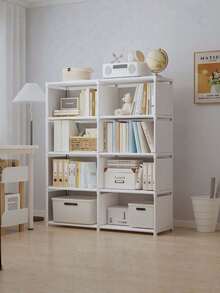 1 estantería/armario cúbico multifuncional pequeño a mediano, de 32,28 pulgadas / 16,14 pulgadas de ancho, estantería de almacenamiento independiente con estantería, perfecto para muebles de dormitorio o sala de estar, opción ideal para Navidad o Acción de Gracias. - Blanco - Ver 11