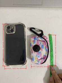 1个宠物散步印花垃圾袋分配器，时尚狗狗粪便清洁袋，牵引绳夹式垃圾袋支架 - 彩色 - 查看 17