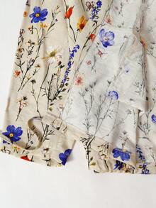 Rusticease Plus Size Autumn/ Casual Floral Print Hooded Jacket Dinner Fall - Multicolor - View 6