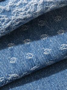 Dazy Kids Infant/Toddler (Girl) Washed Patchwork Korean Style Versatile Denim Jeans Fall - Blue - View 6
