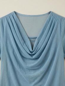 GlowEve Old Lady Elegant Granny Commuter Summer Coat Birthday Cocktail Blue - Blue - View 3