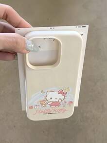 HELLO KITTY AND FRIENDS | SHEIN Hello Kitty 全角色與反派彩色貼紙拼貼印花皮革手機殼 防震防摔 全包覆保護殼 適用 iPhone 17 Pro Max 16 15 14 13 12 Pro Max Plus Y2K 復古美學 可愛少女風 Ins 高顏值手機殼 - 彩色 - 查看 5