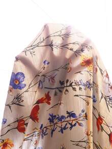 Rusticease Plus Size Autumn/ Casual Floral Print Hooded Jacket Dinner Fall - Multicolor - View 9