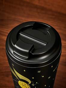 HARRY POTTER X SHEIN 360 Ml / 12 Oz 防漏不鏽鋼，方便攜帶，便攜式杯子 - 黑色 - 查看 6