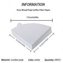 50/100/200pcs V-Shaped Coffee Filter Paper, Disposable Coffee Tea Filters For Pour Over And Drip Coffee Maker, High Quality Natural Wood Pulp, No Additives, Suitable For V01/V02 Filters, Perfect For Drip Coffee, Home And Travel Use - Multicolor - View 22