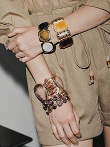 Noxbound Acrylic Bracelet[Accessories Color Random] - Multicolor - View 1