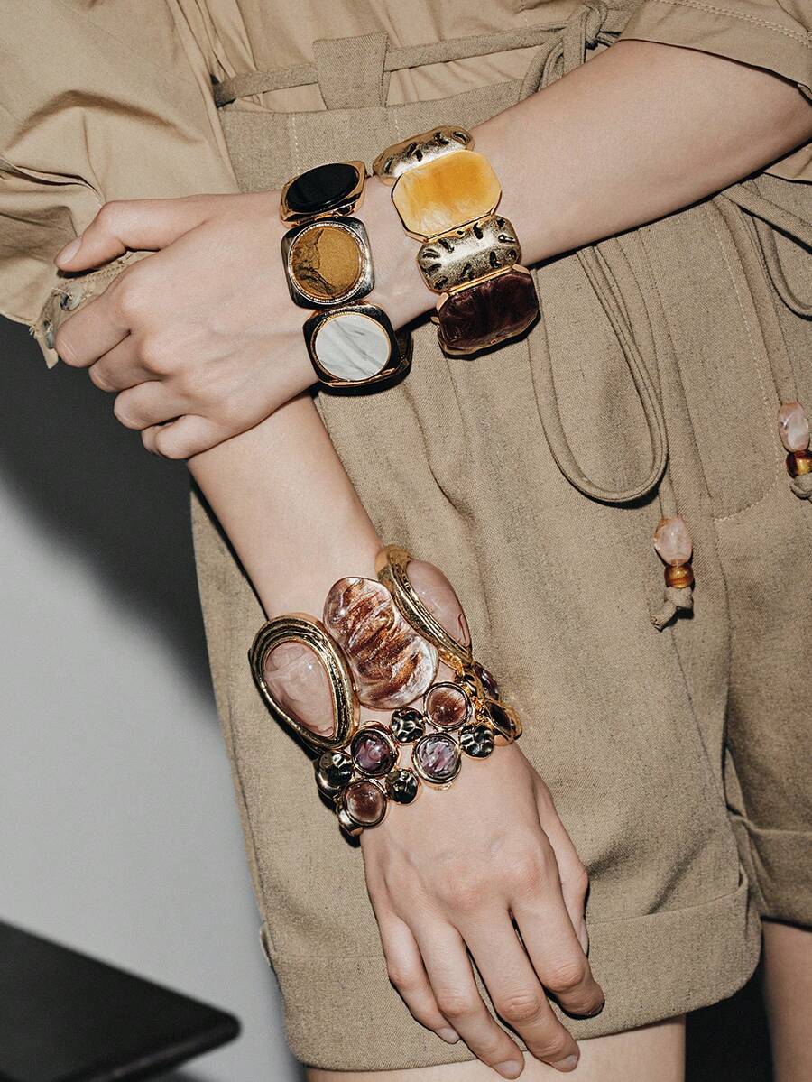 Noxbound Acrylic Bracelet[Accessories Color Random] - Multicolor - View 1