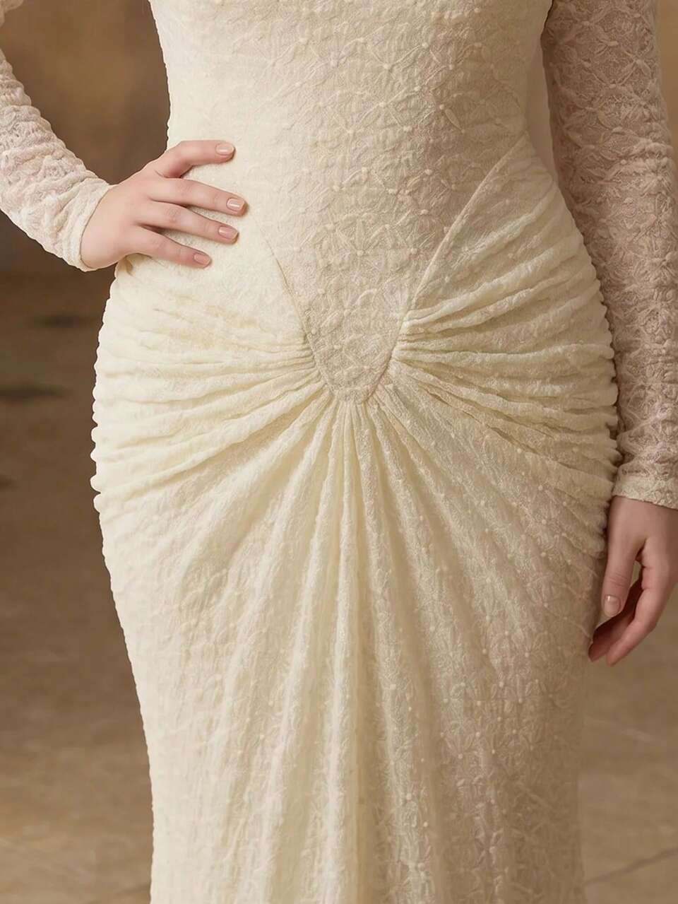 MOTF WOMEN'S PLUS SIZE AUTUMN ELASTIC KNIT JACQUARD FABRIC SLIM FIT ELEGANT LONG DRESS FALL
