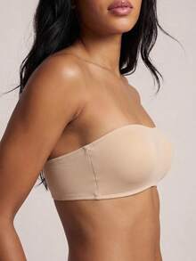 Barelissa Women's Front Closure Padded Push-Up Bra - Beige - View 3