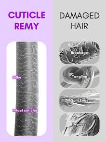 新款 Genius Weft 原生毛鱗片對齊真人髮接髮 自然真人 Remi 直髮 Genius Weft - S60 - 查看 11