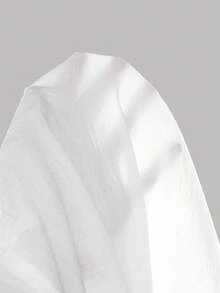 SHEIN 兒童青少年女孩春/秋季新款白色休閒甜美女款純色彼得潘領荷葉邊長袖襯衫，白色襯衫，返校季 - 白色 - 查看 8