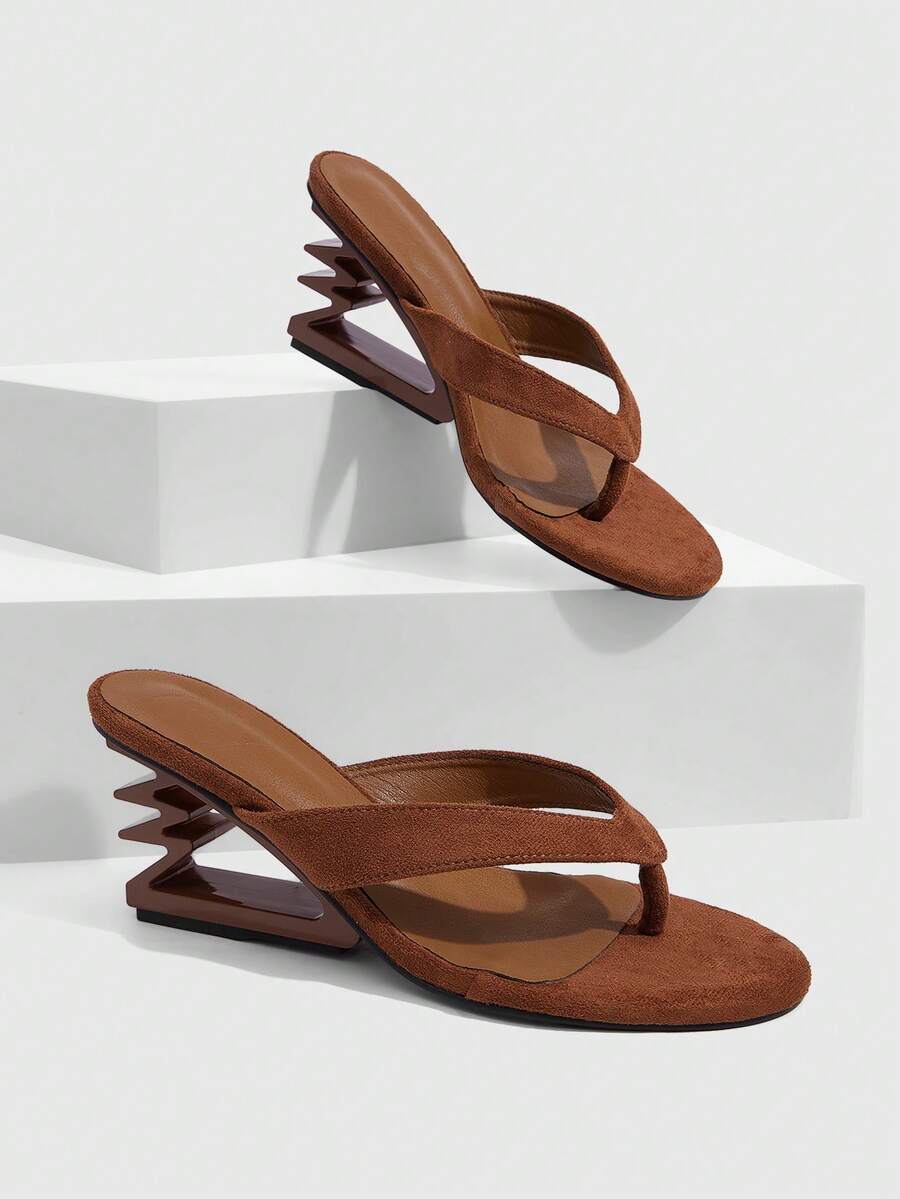 CUCCOO SZL Sandalias de moda para mujer, tacones de baile de graduación, zapatos de vacaciones de verano, elegantes y versátiles, para negocios y ocio, zapatos de moda de primavera, vacaciones de primavera, Pascua, C - Marrón - Ver 1