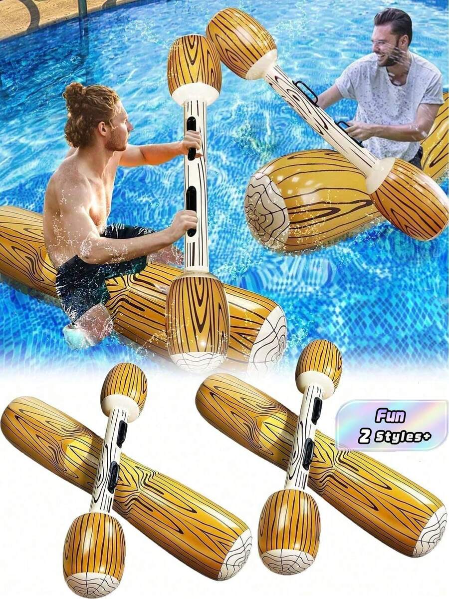 Large Inflatable Combat Fighting Float Raft Water Game Board, Family Pool Interactive Toy, Beach Pool Party Summer Outdoor Leisure Sports Equipment - Multiple Styles - View 1