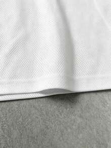 Manfinity Gritte Field Jersey Basket Pria Bergaris Warna Blok, Model Leher V, Lengan Pendek, Gaya Fashion. - MultiWarna - View 4