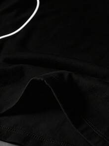 Sport MetroGents Men's Plus Size Colorblock Trim Short Sleeve T-Shirt - Black - View 6