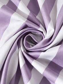 SHEIN Franclia Damen-Maxikleid im französischen eleganten Stil, gewebter schwarz-weiß gestreifter Stoff, Neckholder, ärmellos, Sommerkleid für Damen, Sommeroutfit, Strandoutfit, Strandkleid, Ausflugskleid, Urlaubsoutfit für Damen, Urlaubskleid, lässiges Damenkleid, Pendleroutfit für Damen, Bürooutfit für Damen, gesellschaftliches Kleid, Arbeitskleid, Bürokleidung für Damen, Businesskleidung für Damen, Arbeitskleidung für Damen, Arbeitskleid für Damen, neues Sommerkleid für Damen - Violett - Übersicht 4