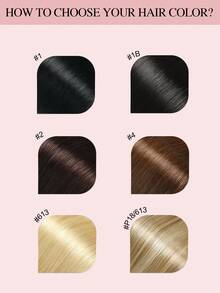 7片裝 110-120g 20英吋 Remy 人髮夾式接髮 #4 巧克力棕色 自然長髮夾式接髮 - S4 - 查看 9