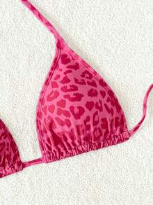 Swim Vcay Women's Leopard Print Swimsuit Top - Multicolor - View 5