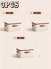 1/3pcs Clothing Storage, Foldable And Portable Storage Box, Wardrobe Storage Dust-Proof Garment And Bedding Organizer, Spring-Type Household Storage Container - Convenient And Space-Saving, Suitable For Storage Of Bedding, Fabrics, Spring Clothes - Multicolor - View 10