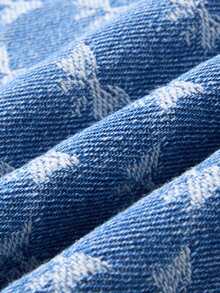 GlowEve Women's Bowknot Pattern Pocket Wide Leg Casual Cute Denim Jeans School Everyday Blue Butterfly Summer - Blue - View 6